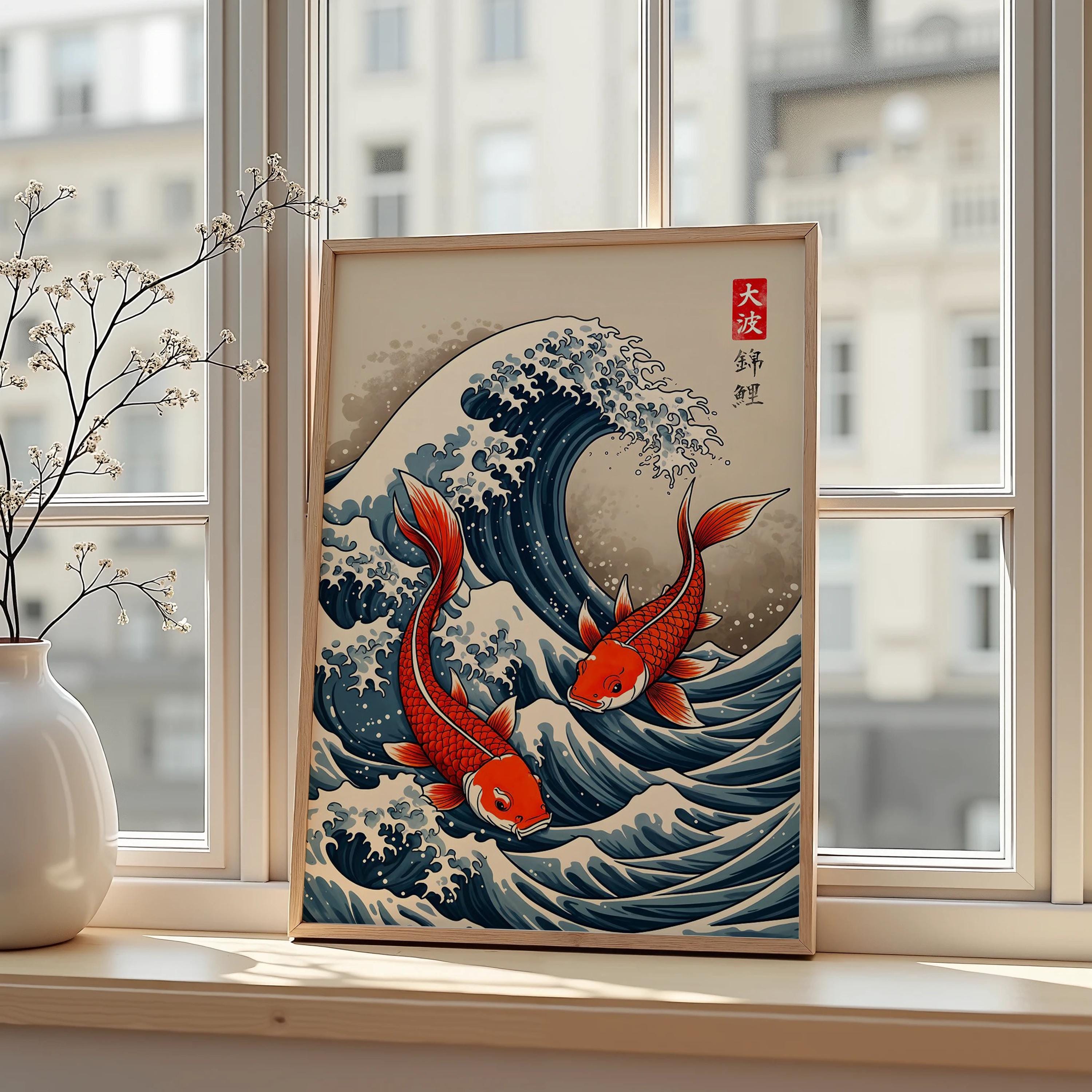 Japanese Red Koi Fish Canvas P – Japanese Lifestyle Gifts recenzja i cena