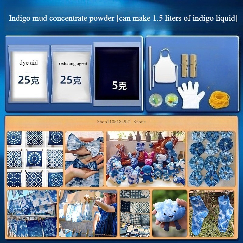 40g Indigo Mud Paste Vegetable – Indigo Dye Kit recenzja i cena
