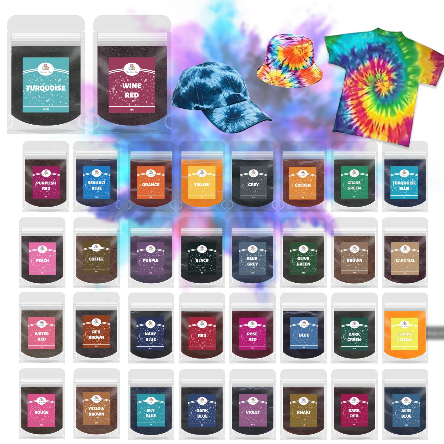 6 Color/Set 10g Fabric Tie Dye – Indigo Dye Kit recenzja i cena